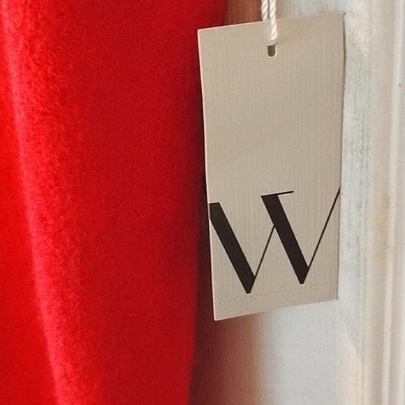 Worthington Woman's Goji Berry Scoop Neck Midi Dress With Side Slit, Size: XS - Picture 8 of 10